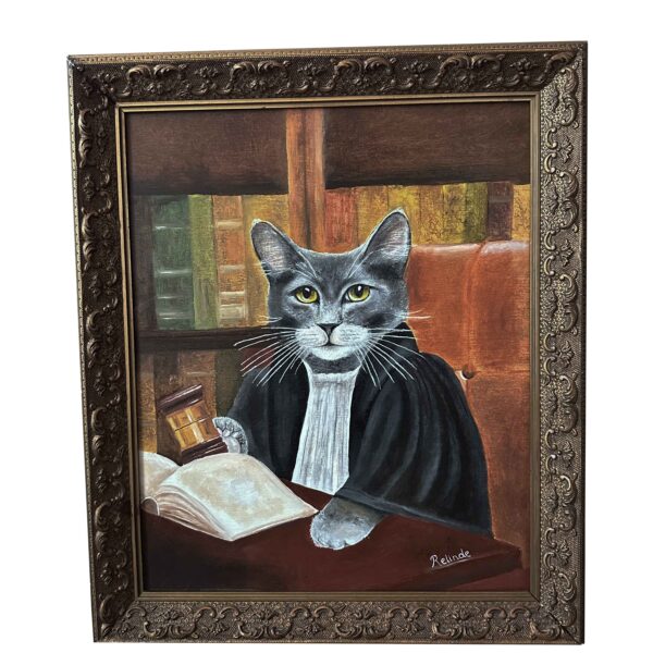 The Final Verdict - Oil paint on plywood - 34 x 41,5 cm