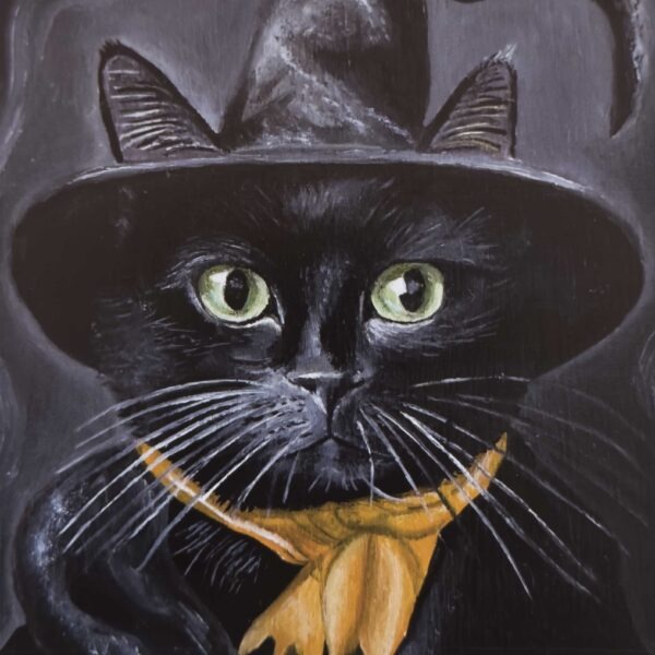 The Halloween Cat - Postcard